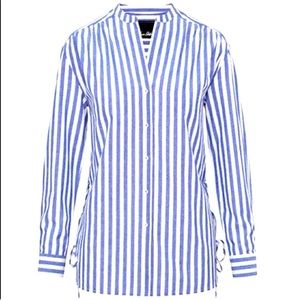 NWT Sam Edelman | Side Tie Striped Sleep Shirt